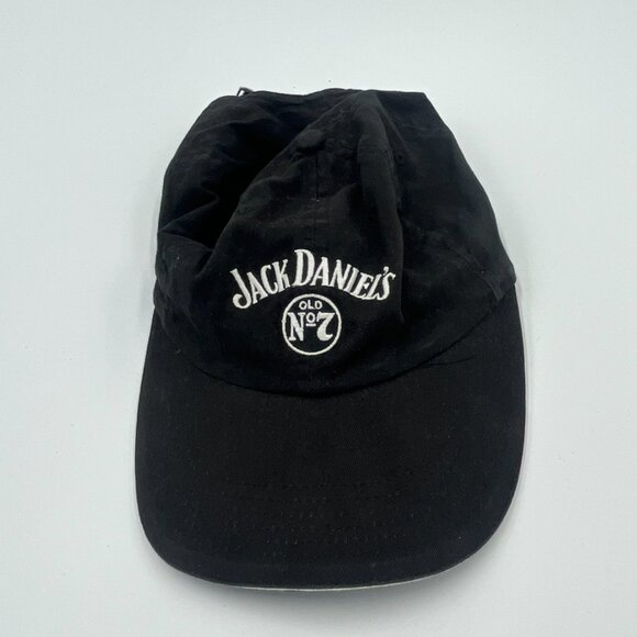 Jack Daniels Baseball Hat Cap Black Adjustable Strap Black White Party Summer - Picture 1 of 8